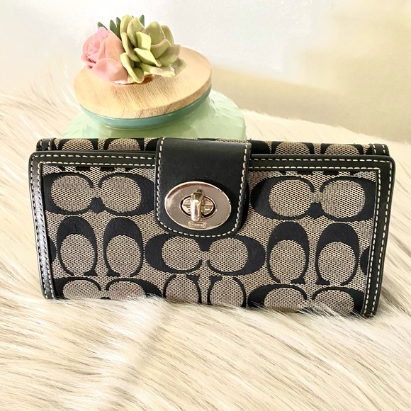 Coach Bags Coach Womens Wallet In Colorblock Signature Canvas And Leather Poshmark